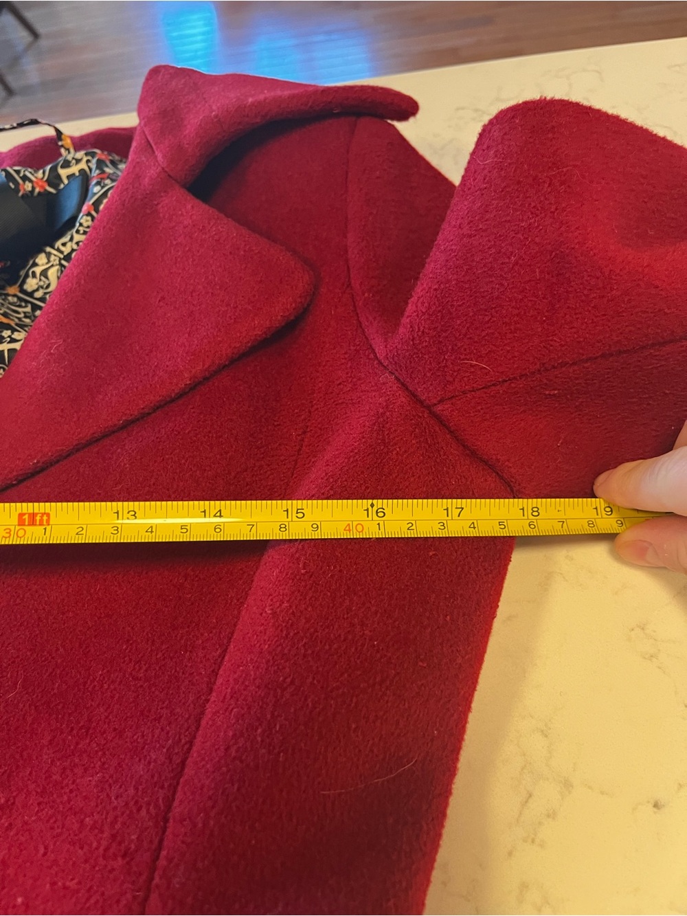 niniSHARE COUTURE Red Coat Size Medium Good Condition Designer Boutique - Picture 7 of 15